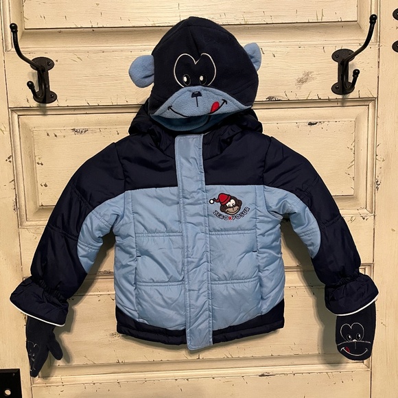 ZeroXPosur NWT Toddler Boys Blue Hooded Jacket Set Size 24M